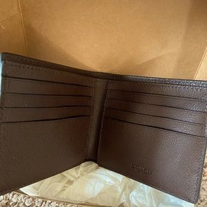 Coach men’s leather wallet